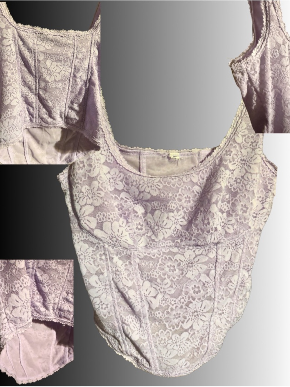 PINK Victoria's Secret Lavender Lace Corset